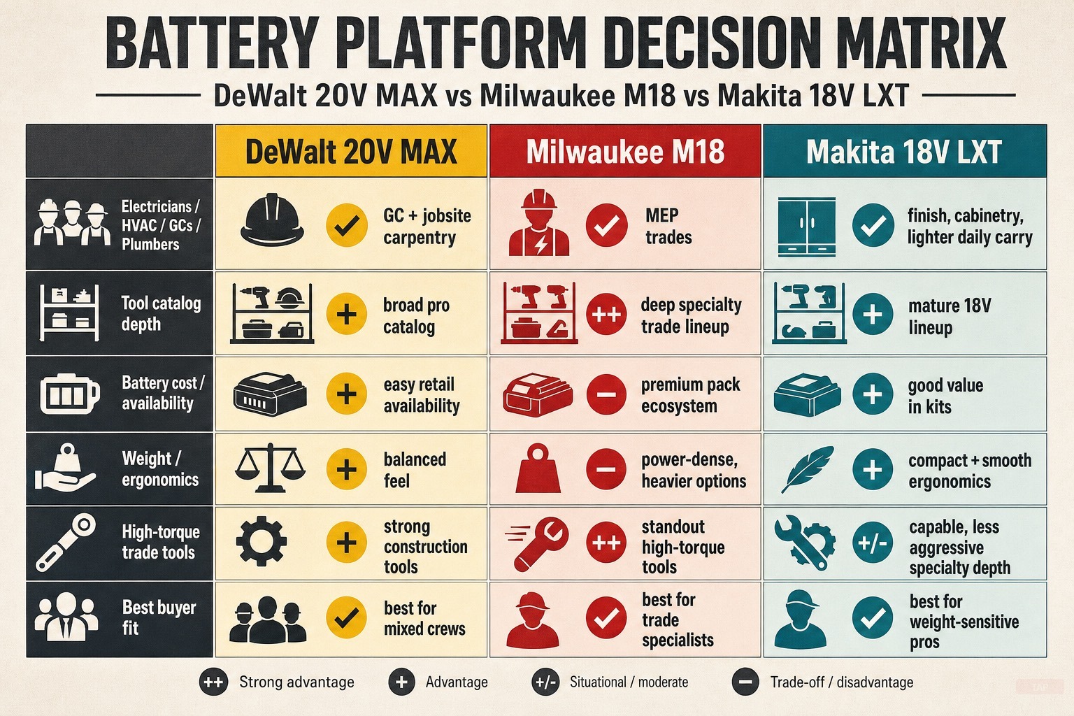 DeWalt, Milwaukee or Makita? One Decision, $2,000+ Lock-In (2026) — visual reference